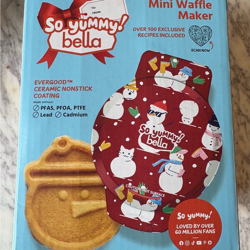 So Yummy Bella Mini Waffle Maker